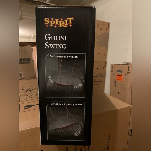 Spirit Halloween 5 Ft Ghost Swing Animatronic Prop - Picture 2 of 8